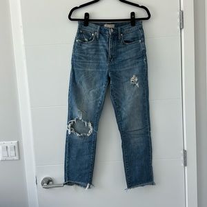 Madewell High Rise Slim Boyjean